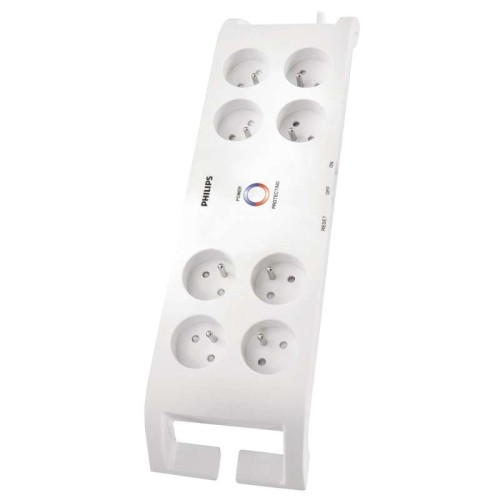 Listwa zasilająca przeciwprzepięciowa P54030 Philips 8 gniazd 2m biała