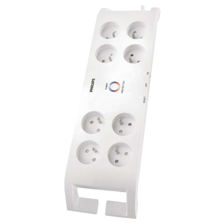 Listwa zasilająca przeciwprzepięciowa P54030 Philips 8 gniazd 2m biała