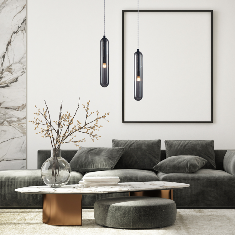Lampa wisząca PAX BLACK 1xG9 ML0337 Milagro