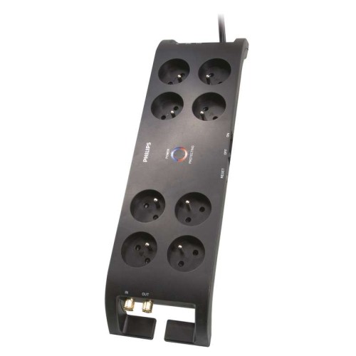 Listwa zasilająca przeciwprzepięciowa P54040 Philips 8 gniazd 3m czarna