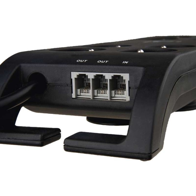 Listwa zasilająca przeciwprzepięciowa P54040 Philips 8 gniazd 3m czarna