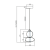 Lampa wisząca DAPHNE AMBER 12W ML0345 Milagro