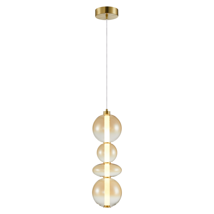 Lampa wisząca DAPHNE AMBER 36W ML0346 Milagro