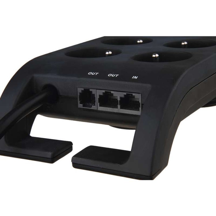 Listwa zasilająca przeciwprzepięciowa P54050 Philips 8 gniazd 3m czarna