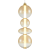 Lampa wisząca DAPHNE AMBER 36W ML0346 Milagro