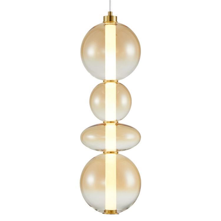 Lampa wisząca DAPHNE AMBER 36W ML0346 Milagro