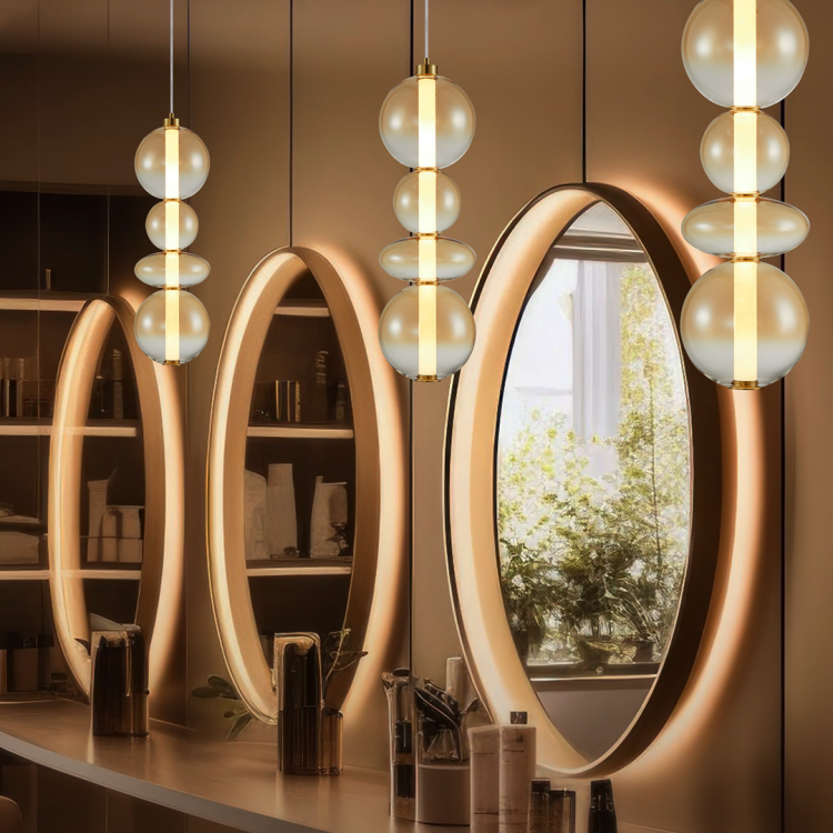 Lampa wisząca DAPHNE AMBER 36W ML0346 Milagro