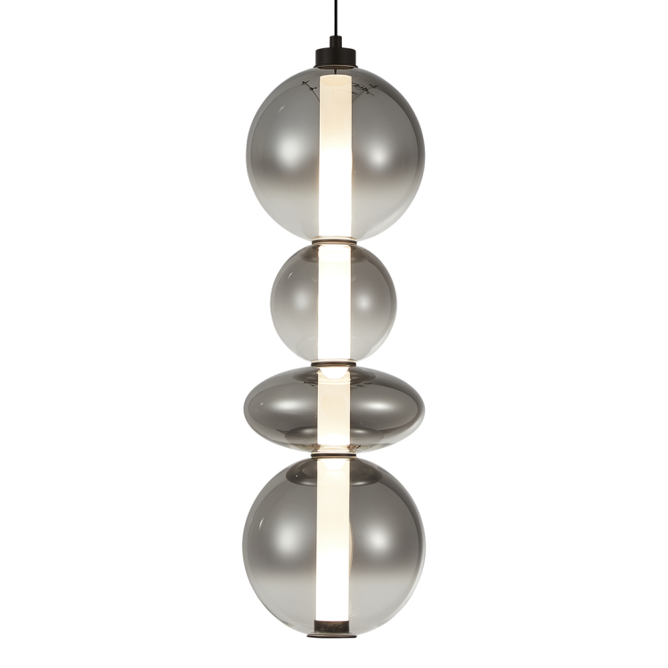 Lampa wisząca DAPHNE SMOKED 36W ML0347 Milagro