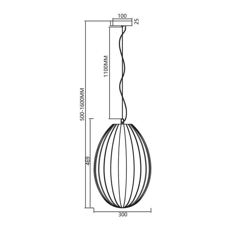 Lampa wisząca BRAGA SMOKED 1xE27 ML0351 Milagro