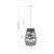 Lampa wisząca ARONA NATURAL 1xG9 fi 250 ML0352 Milagro