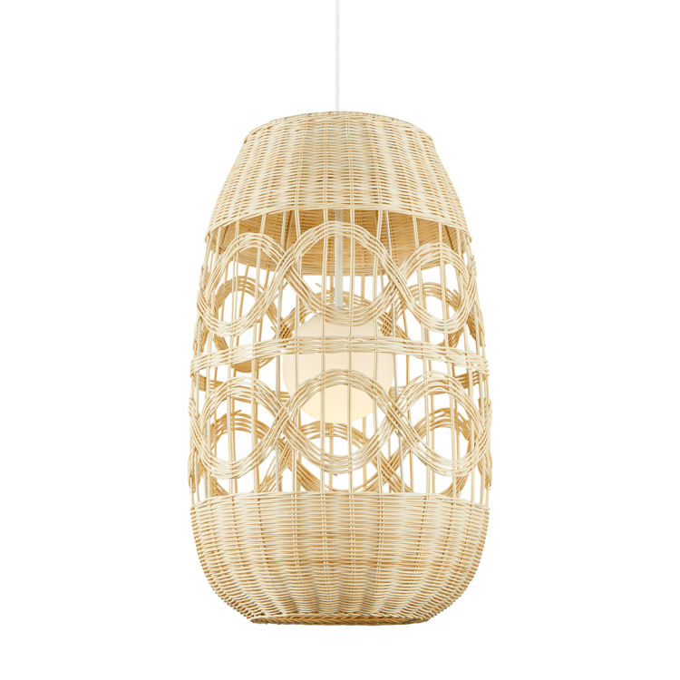 Lampa wisząca ARONA NATURAL 1xE14 fi 400 ML0353 Milagro