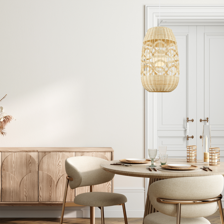 Lampa wisząca ARONA NATURAL 1xE14 fi 400 ML0353 Milagro