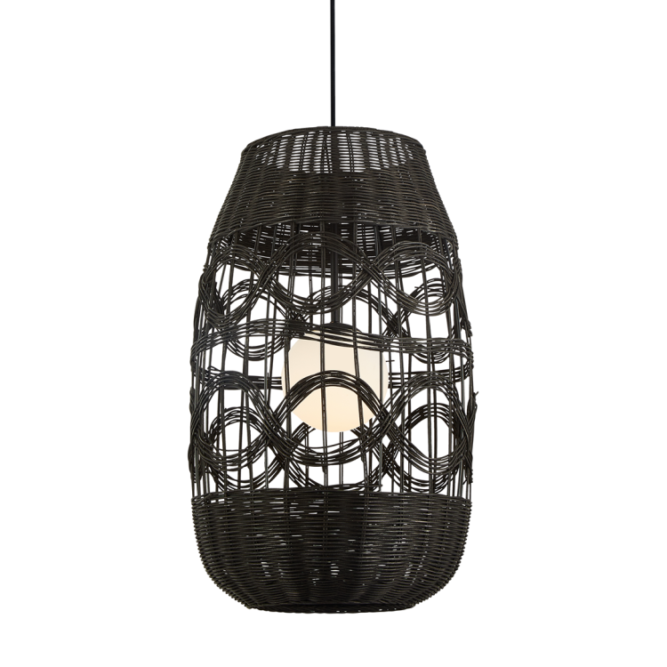 Lampa wisząca ARONA BLACK 1xE14 fi 400 ML0355 Milagro