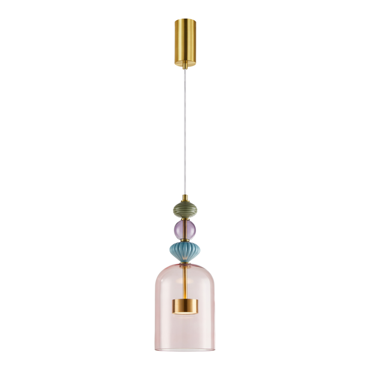 Lampa wisząca ARTE 12W LED śr. 16cm mosiądz ML0357 Milagro