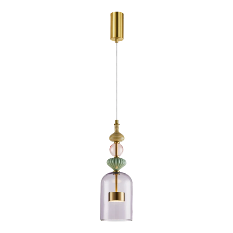 Lampa wisząca ARTE 12W LED śr. 13cm mosiądz ML0359 Milagro