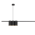 Lampa sufitowa wisząca listwa Industrialna Loft GENESIS BLACK 5xGU10 ML0367 Milagro 100cm nowoczesna oprawa oświetleniowa metal czarny czarna zwis Inspiracje Premium