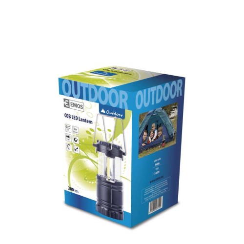 Lampa kempingowa LED COB 3x AA P4006 Emos z hakiem i magnesem