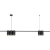 Lampa sufitowa wisząca listwa Industrialna Loft GENESIS BLACK 5xGU10 ML0367 Milagro 100cm nowoczesna oprawa oświetleniowa metal czarny czarna zwis Inspiracje Premium