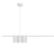 Lampa sufitowa wisząca listwa Industrialna Loft GENESIS WHITE 5xGU10 ML0368 Milagro 100cm nowoczesna oprawa oświetleniowa metal biały biała zwis Inspiracje Premium