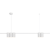 Lampa sufitowa wisząca listwa Industrialna Loft GENESIS WHITE 5xGU10 ML0368 Milagro 100cm nowoczesna oprawa oświetleniowa metal biały biała zwis Inspiracje Premium