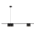 Lampa sufitowa wisząca listwa Industrialna Loft GENESIS BLACK 7xGU10 ML0370 Milagro 150cm nowoczesna oprawa oświetleniowa metal czarny czarna zwis Inspiracje Premium