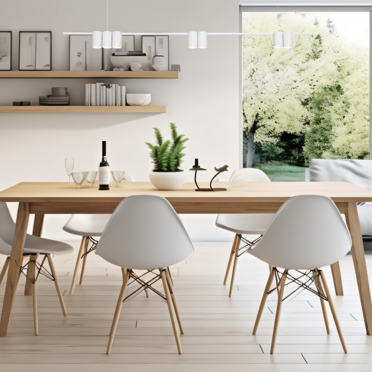 Lampa sufitowa wisząca listwa Industrialna Loft GENESIS WHITE 7xGU10 ML0371 Milagro 150cm nowoczesna oprawa oświetleniowa metal biały biała zwis Inspiracje Premium