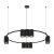Lampa sufitowa wisząca okrąg koło Industrialna Loft GENESIS BLACK 10xGU10 ML0373 Milagro 60cm nowoczesna oprawa oświetleniowa okrągła metal żyrandol czarny czarna zwis Inspiracje Premium