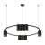 Lampa sufitowa wisząca okrąg koło Industrialna Loft GENESIS BLACK 10xGU10 ML0373 Milagro 60cm nowoczesna oprawa oświetleniowa okrągła metal żyrandol czarny czarna zwis Inspiracje Premium