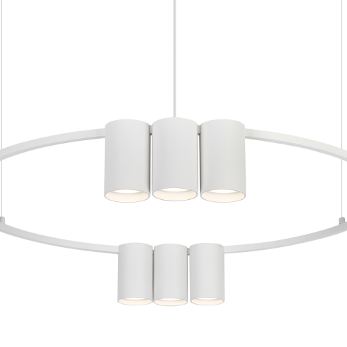 Lampa sufitowa wisząca okrąg koło Industrialna Loft GENESIS WHITE 10xGU10 ML0374 Milagro 60cm nowoczesna oprawa oświetleniowa okrągła metal żyrandol biały biała zwis Inspiracje Premium