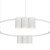 Lampa sufitowa wisząca okrąg koło Industrialna Loft GENESIS WHITE 10xGU10 ML0374 Milagro 60cm nowoczesna oprawa oświetleniowa okrągła metal żyrandol biały biała zwis Inspiracje Premium