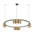 Lampa sufitowa wisząca okrąg koło Industrialna Loft GENESIS BLACK GOLD 10xGU10 ML0375 Milagro 60cm nowoczesna oprawa oświetleniowa okrągła metal żyrandol czarno złota czarny złoty zwis Inspiracje Premium