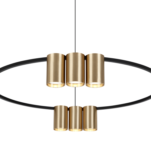 Lampa sufitowa wisząca okrąg koło Industrialna Loft GENESIS BLACK GOLD 10xGU10 ML0375 Milagro 60cm nowoczesna oprawa oświetleniowa okrągła metal żyrandol czarno złota czarny złoty zwis Inspiracje Premium