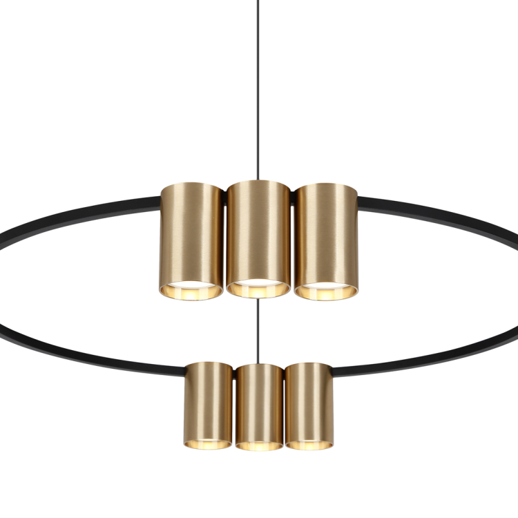 Lampa sufitowa wisząca okrąg koło Industrialna Loft GENESIS BLACK GOLD 10xGU10 ML0375 Milagro 60cm nowoczesna oprawa oświetleniowa okrągła metal żyrandol czarno złota czarny złoty zwis Inspiracje Premium