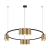 Lampa sufitowa wisząca okrąg koło Industrialna Loft GENESIS BLACK GOLD 10xGU10 ML0375 Milagro 60cm nowoczesna oprawa oświetleniowa okrągła metal żyrandol czarno złota czarny złoty zwis Inspiracje Premium
