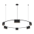 Lampa sufitowa wisząca okrąg koło Industrialna Loft GENESIS BLACK 15xGU10 ML0376 Milagro 100cm nowoczesna oprawa oświetleniowa okrągła metal żyrandol czarny czarna zwis Inspiracje Premium