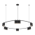 Lampa sufitowa wisząca okrąg koło Industrialna Loft GENESIS BLACK 15xGU10 ML0376 Milagro 100cm nowoczesna oprawa oświetleniowa okrągła metal żyrandol czarny czarna zwis Inspiracje Premium