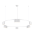 Lampa sufitowa wisząca okrąg koło Industrialna Loft GENESIS WHITE 15xGU10 ML0377 Milagro 100cm nowoczesna oprawa oświetleniowa okrągła metal żyrandol biały biała zwis Inspiracje Premium
