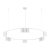 Lampa sufitowa wisząca okrąg koło Industrialna Loft GENESIS WHITE 15xGU10 ML0377 Milagro 100cm nowoczesna oprawa oświetleniowa okrągła metal żyrandol biały biała zwis Inspiracje Premium