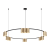 Lampa sufitowa wisząca okrąg koło Industrialna Loft GENESIS BLACK GOLD 15xGU10 ML0378 Milagro 100cm nowoczesna oprawa oświetleniowa okrągła metal żyrandol czarno złota czarny złoty zwis Inspiracje Premium