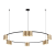 Lampa sufitowa wisząca okrąg koło Industrialna Loft GENESIS BLACK GOLD 15xGU10 ML0378 Milagro 100cm nowoczesna oprawa oświetleniowa okrągła metal żyrandol czarno złota czarny złoty zwis Inspiracje Premium