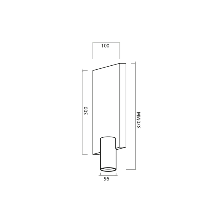 GENESIS WALL BLACK GOLD 1xGU10 ML0379 Milagro