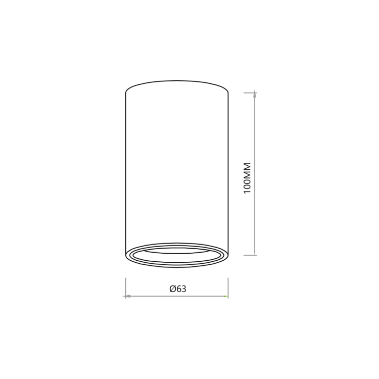 GENESIS SPOT WHITE 1xGU10 10cm ML0382 Milagro