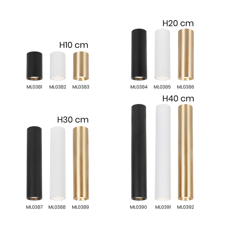 GENESIS SPOT GOLD 1xGU10 20cm ML0386 Milagro
