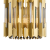 Lampa ścienna Kinkiet RITZ GOLD 2xE14 ML0397 Milagro 2x E14 nowoczesna oprawa oświetleniowa okrągła kryształy kryształ szkło złoty złota podwójny Inspiracje Premium