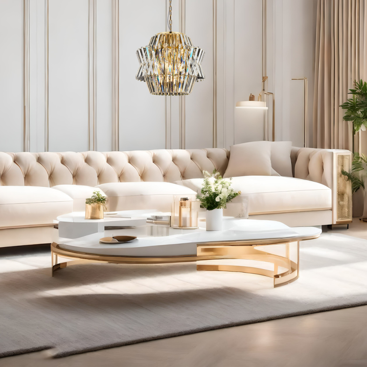 Lampa sufitowa wisząca żyrandol CROWN GOLD 12xE14 ML0401 Milagro 12x E14 54cm nowoczesna oprawa oświetleniowa okrągła kryształy kryształ złoty złota zwis Inspiracje Premium