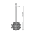 Lampa sufitowa wisząca żyrandol CROWN CHROME 12xE14 ML0402 Milagro 12x E14 54cm nowoczesna oprawa oświetleniowa okrągła kryształy kryształ chrom zwis Inspiracje Premium