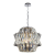 Lampa sufitowa wisząca żyrandol CROWN CHROME 12xE14 ML0402 Milagro 12x E14 54cm nowoczesna oprawa oświetleniowa okrągła kryształy kryształ chrom zwis Inspiracje Premium