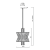 Lampa sufitowa wisząca żyrandol AURELIA GOLD 8xE14 ML0403 Milagro 8x E14 42cm nowoczesna oprawa oświetleniowa okrągła kryształy kryształ złoty złota zwis Inspiracje Premium