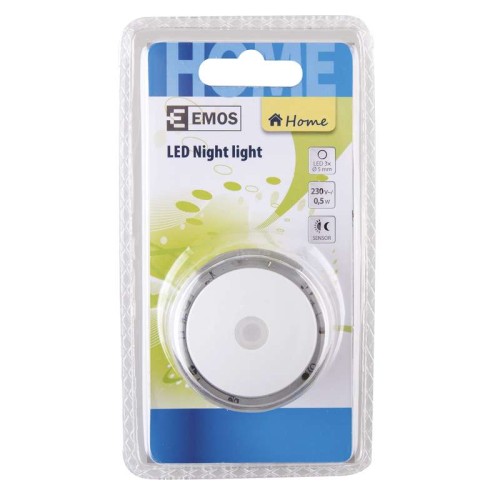 Lampka nocna LED do gniazdka 230V 3x LED z czujnikiem zmierzchu wtykowa P3306 Emos