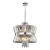 Lampa sufitowa wisząca żyrandol AURELIA CHROME 12xE14 ML0406 Milagro 12x E14 54cm nowoczesna oprawa oświetleniowa okrągła kryształy kryształ chrom zwis Inspiracje Premium